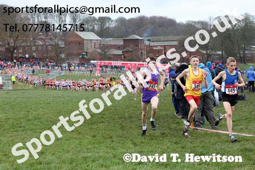 Junior boys 2019 New Balance English Schools Cross Country Champs, Temple Newsam, Leeds. Photo:  David T. Hewitson/Sports for All Pics